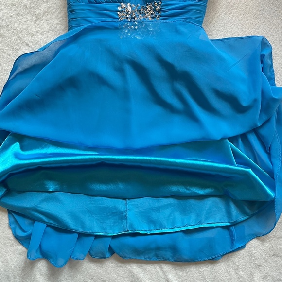 EUC Dasha's Cocktail A-Line Dress in Blue Size 4 - Picture 7 of 8